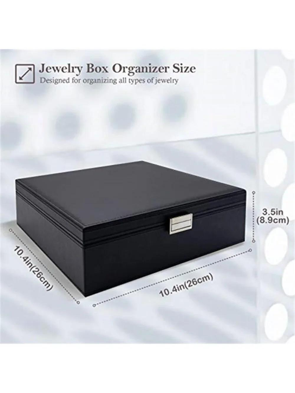 Jewelry Box Organizer Double Layer Storage Case Ring Earring Necklace Holder